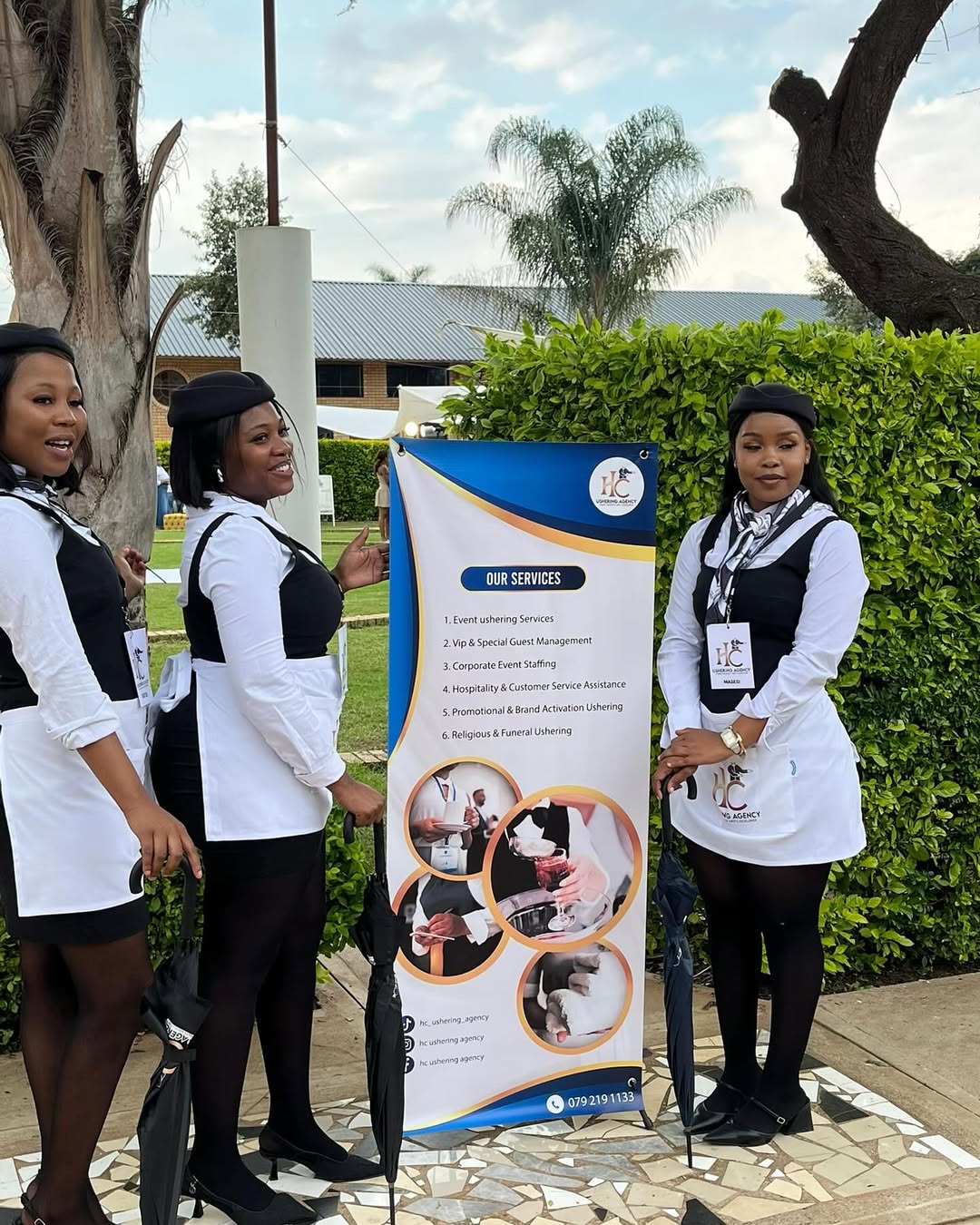 Elegant corporate event ushering